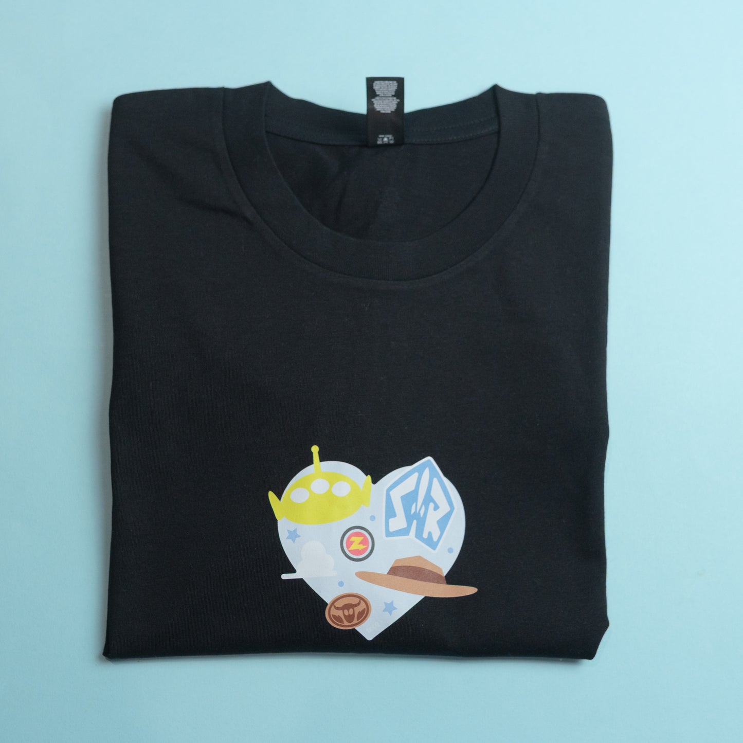 Sample - Toy Story Heart Black T-Shirt - Medium