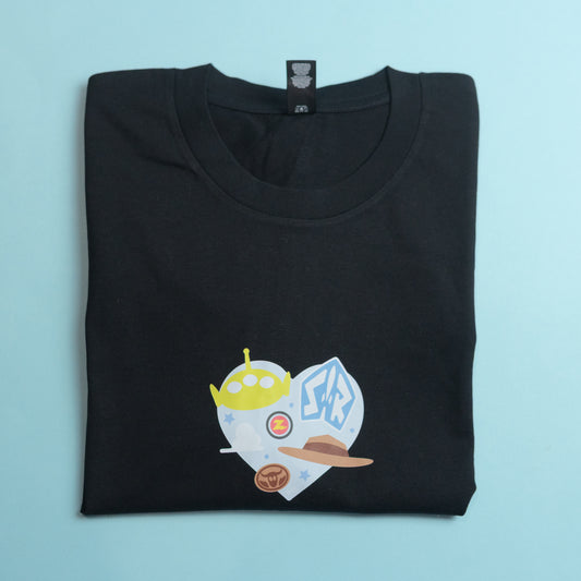 Sample - Toy Story Heart Black T-Shirt - Medium