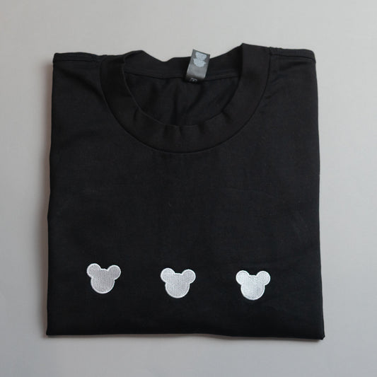 Sample - Three Mickey's Black T-Shirt - Medium