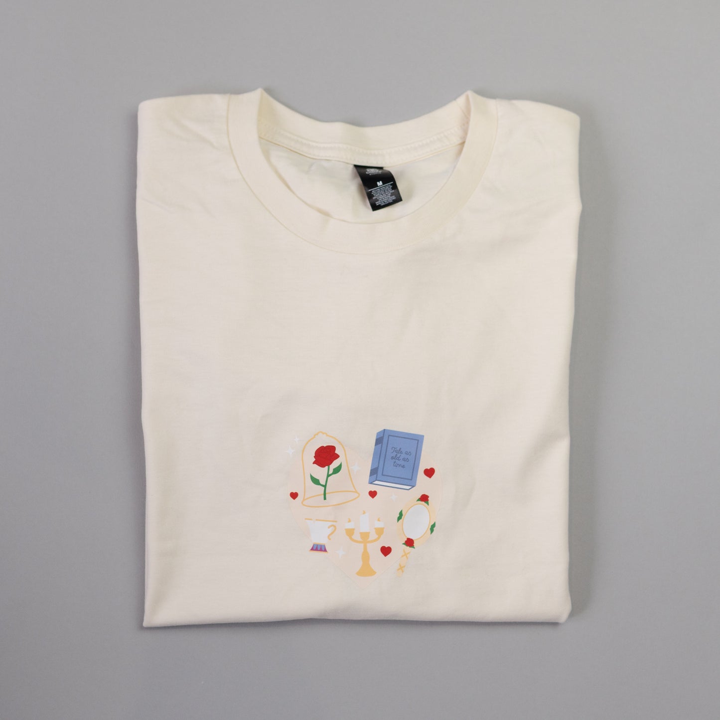 Sample - Belle Heart Cream T-Shirt - Medium