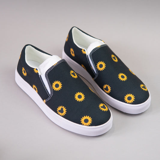 Sample - Mickey Sunflower White Slip On Shoes - 5UK