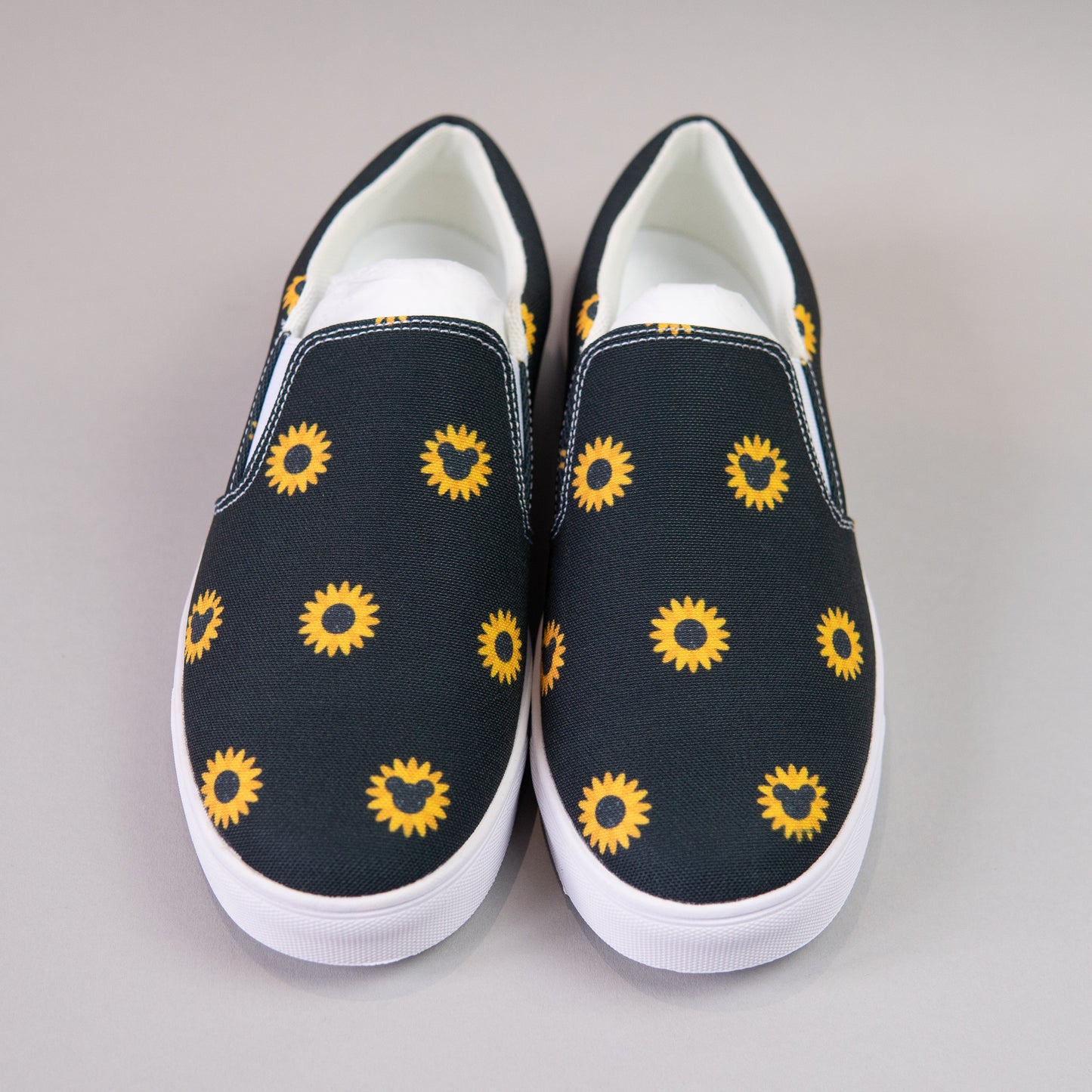 Sample - Mickey Sunflower White Slip On Shoes - 5UK