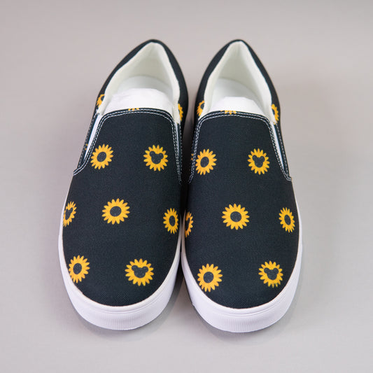 Sample - Mickey Sunflower White Slip On Shoes - 5UK