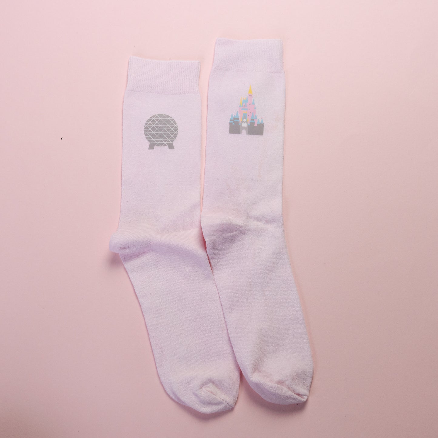 Sample - WDW Pale Pink Socks 8/11UK