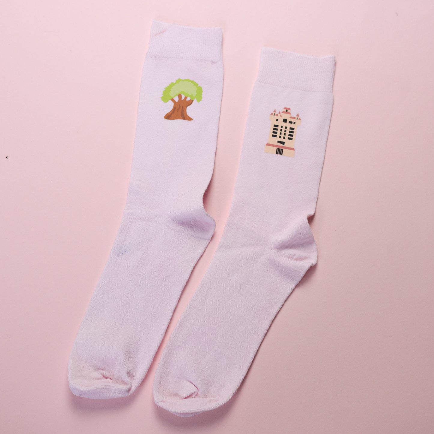 Sample - WDW Pale Pink Socks 8/11UK