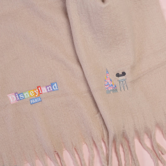 Sample - Disneyland Paris Embroidered Pink Scarf