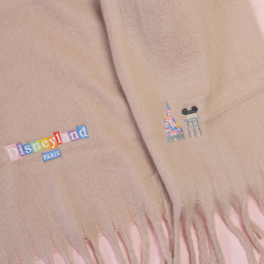 Sample - Disneyland Paris Embroidered Pink Scarf