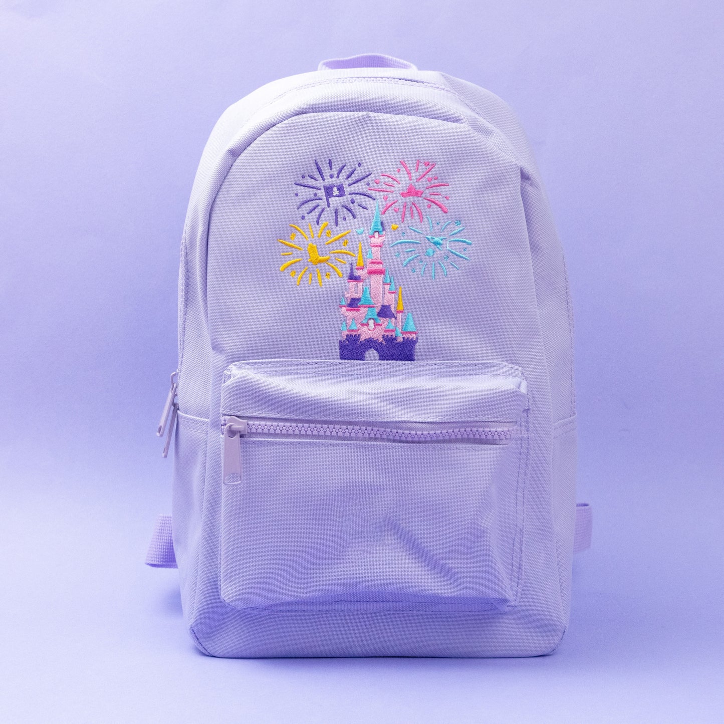 Disneyland Paris Fireworks Castle Purple Mini Backpack