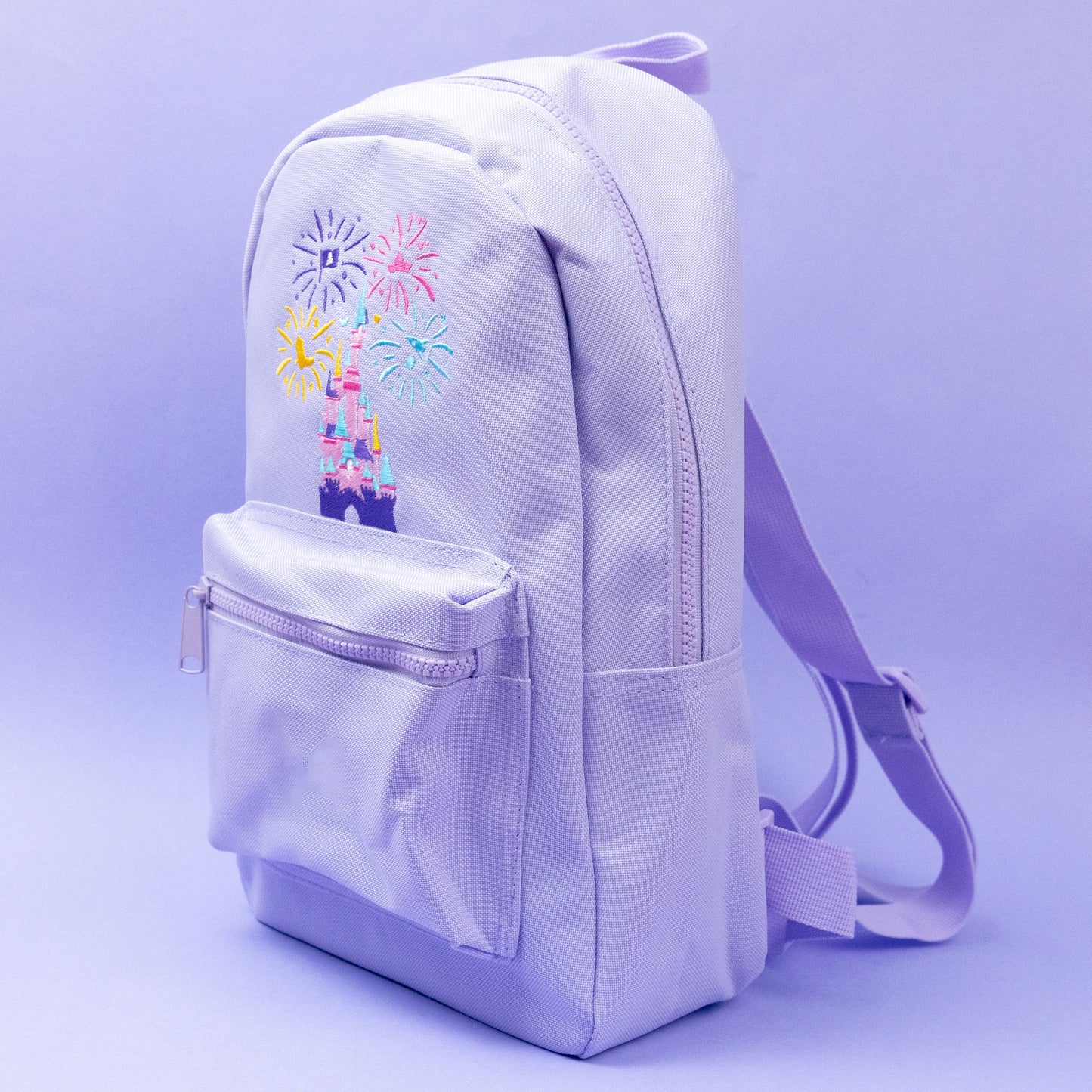 Disneyland Paris Fireworks Castle Purple Mini Backpack