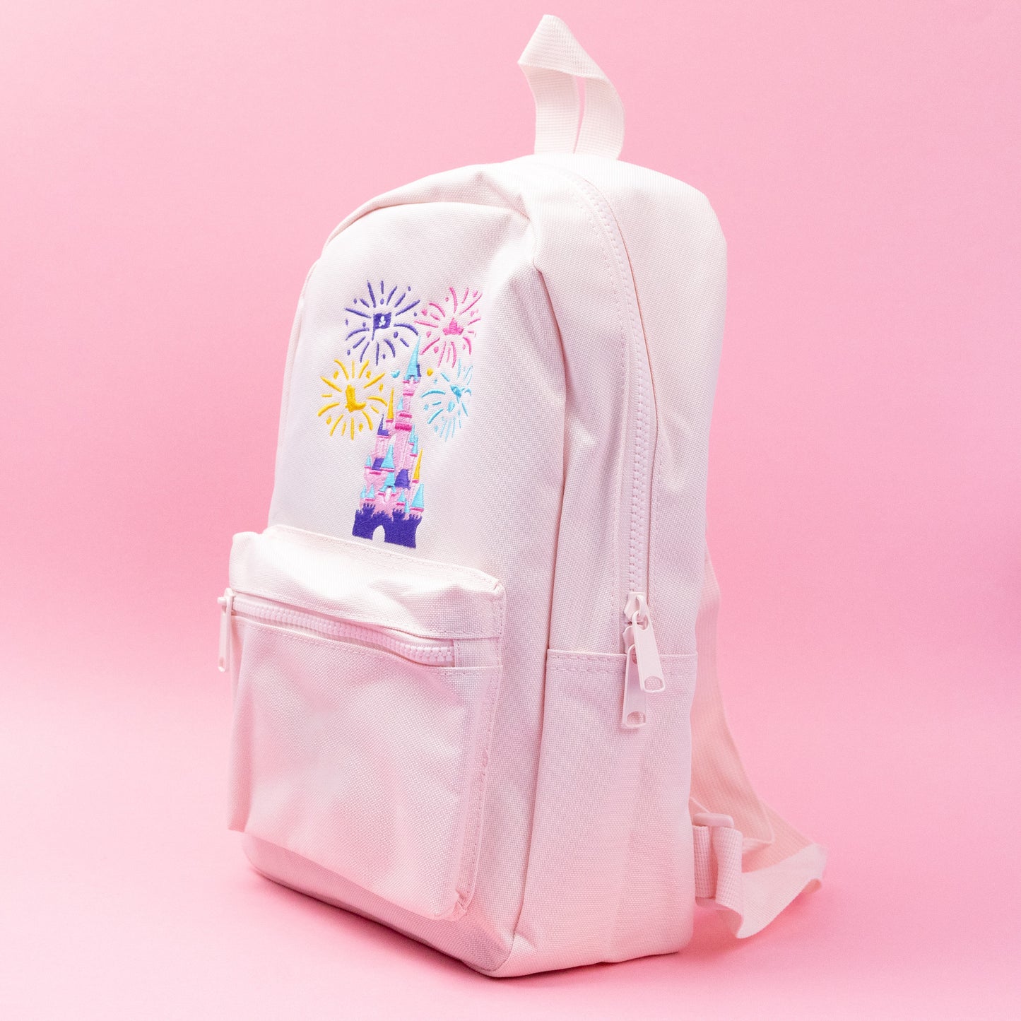 Disneyland Paris Fireworks Castle Pink Mini Backpack