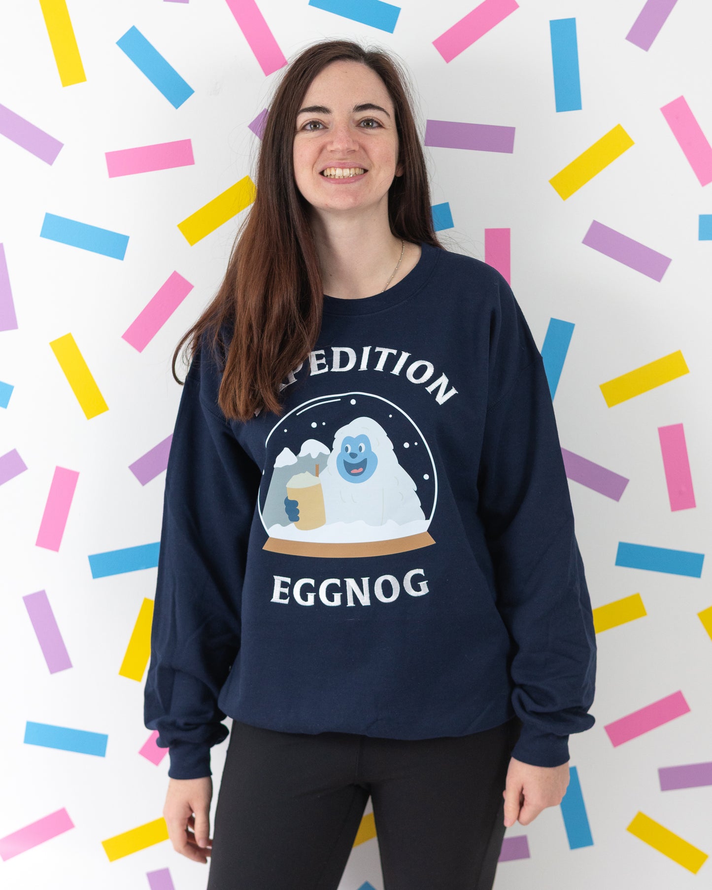 Expedition Eggnog – Navy Christmas Jumper