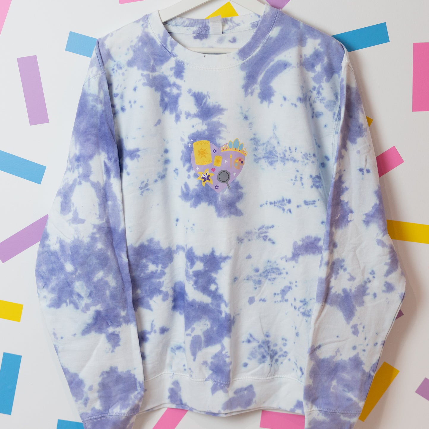 Sample - Rapunzel Heart Tie Dye Jumper