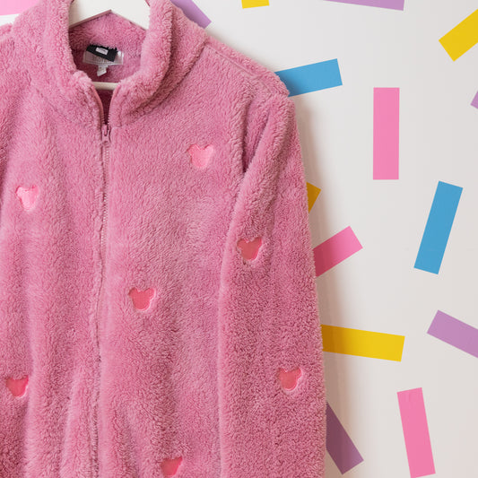 Mickey Minimal Fleece Women's Jacket - Pink