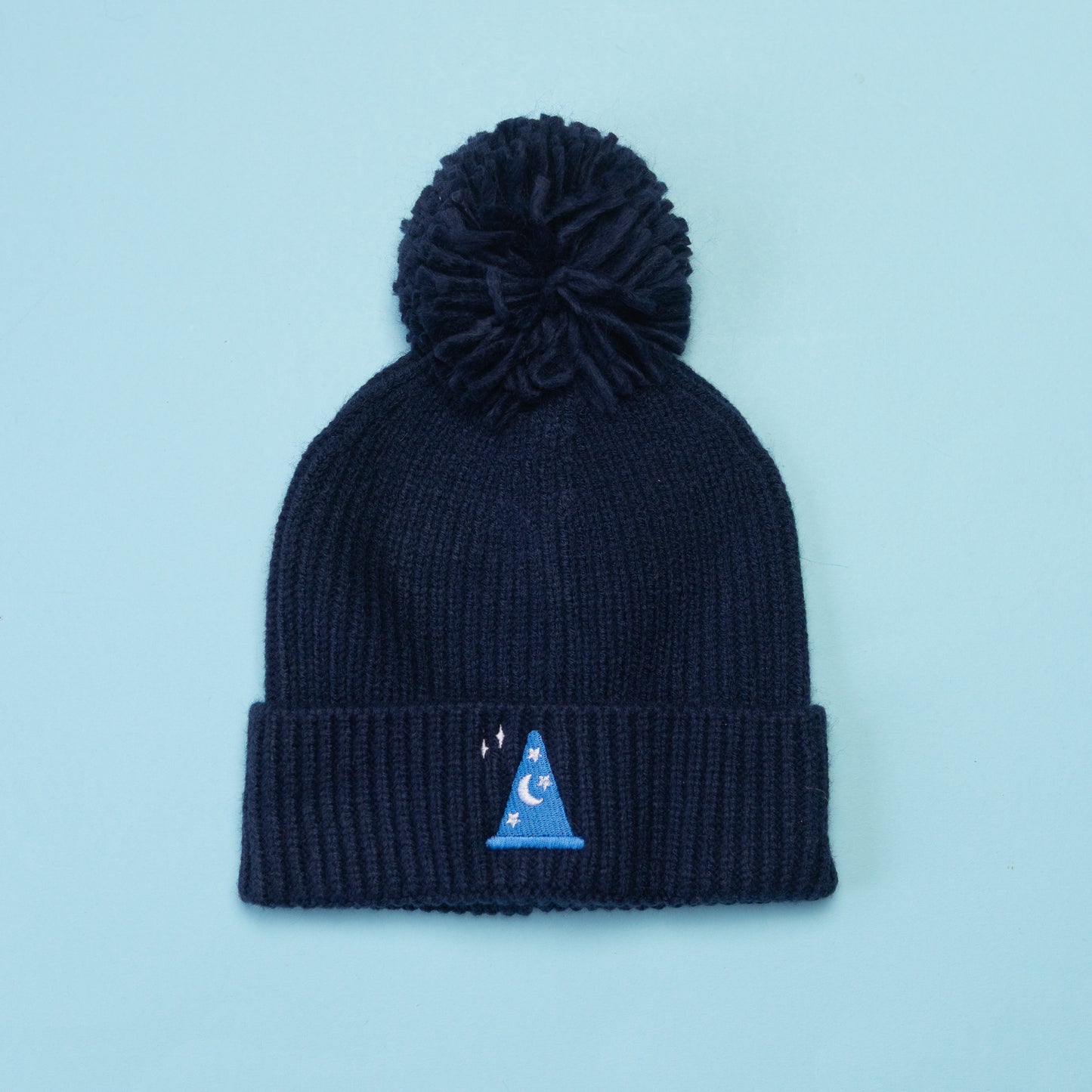 Sorcerer Blue Pom Pom Beanie