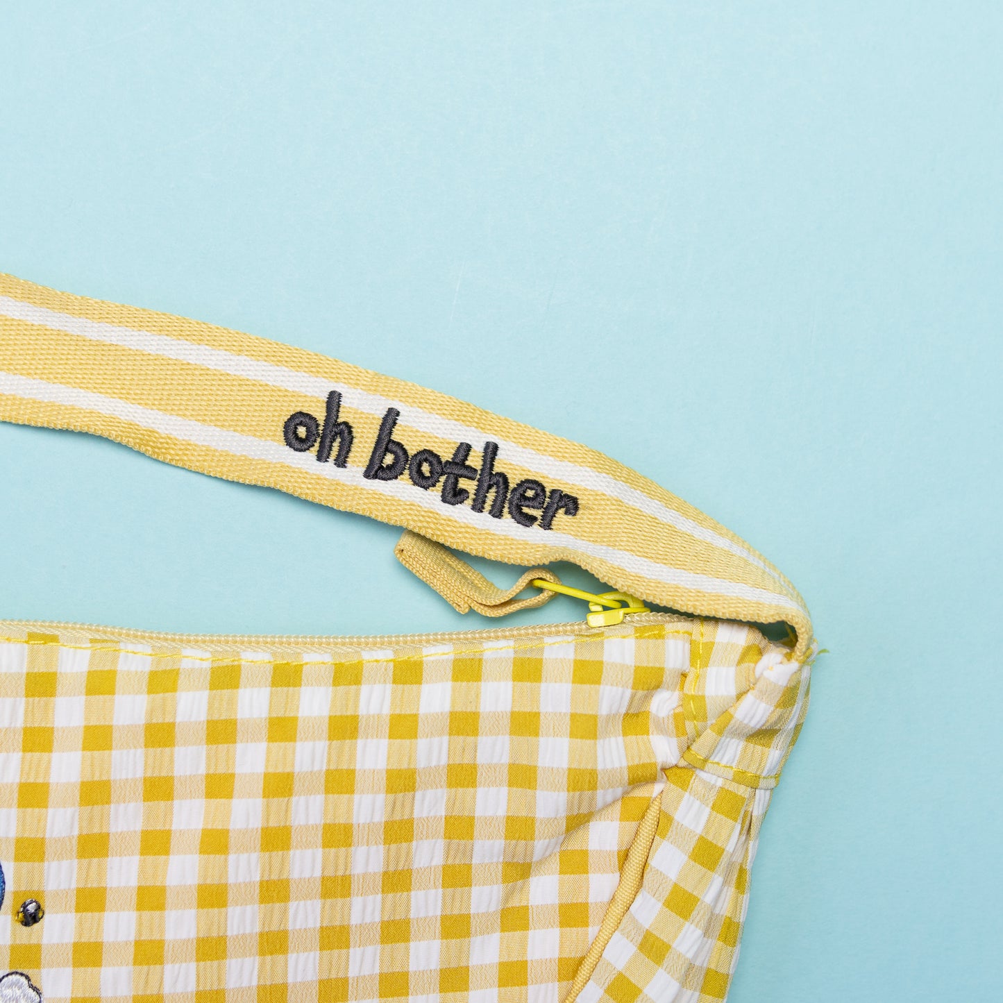 Winnie Oh Bother Gingham Sling Bag
