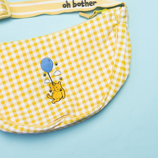 Winnie Oh Bother Gingham Sling Bag