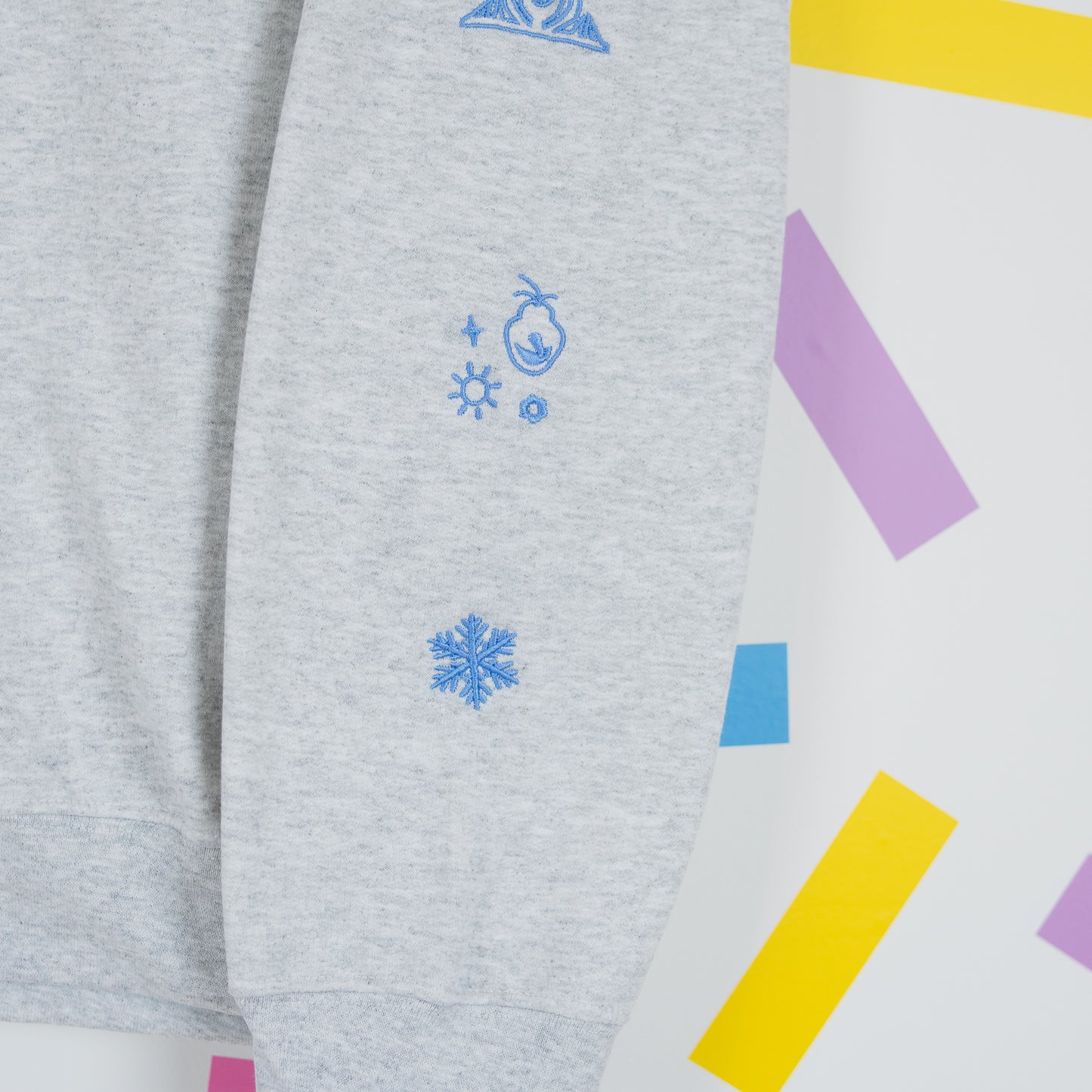 Elsa Frozen Embroidered Ash Grey Jumper