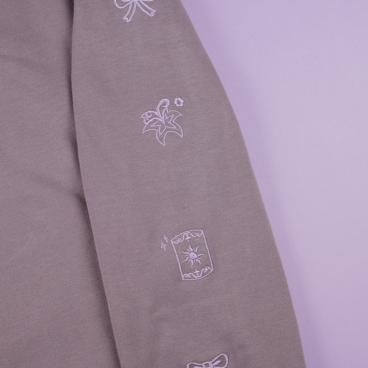 Seconds - Rapunzel Embroidered Dusty Purple Jumper - Large