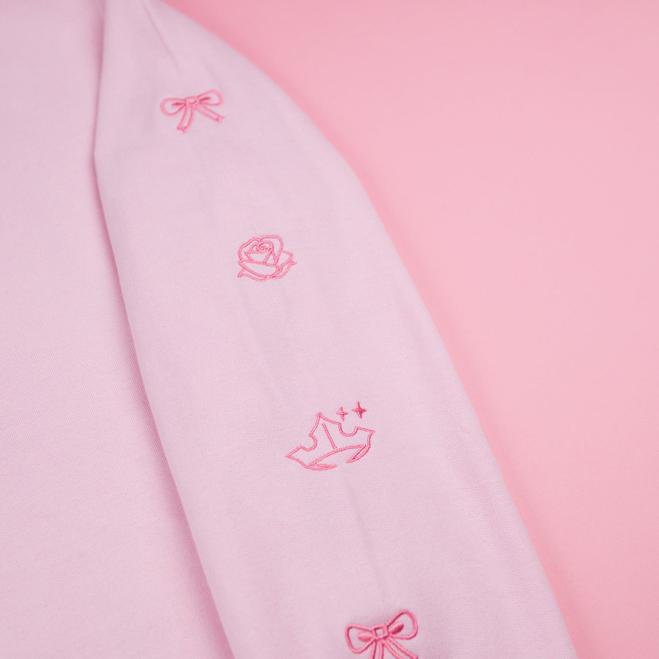 Aurora Embroidered Pink Jumper