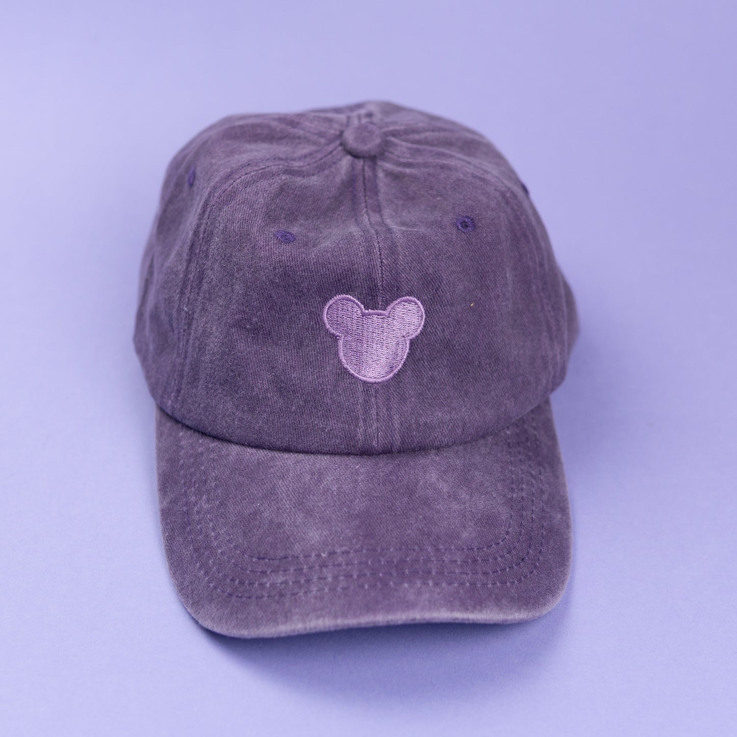 Sample - Mickey Minimal Purple Baseball Cap