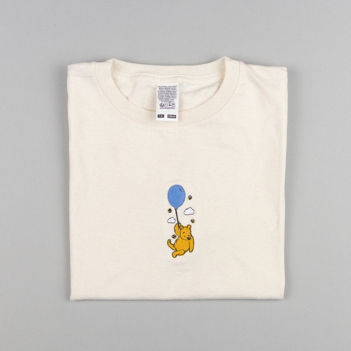 Sample - Winnie Balloon Natural Kids T-Shirt