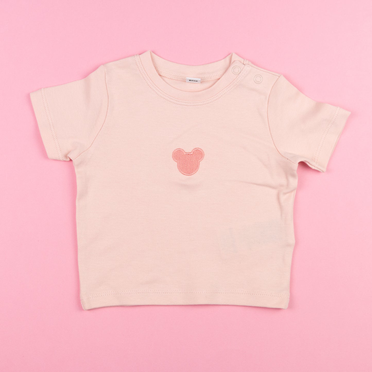 Sample - Minimal Mickey Pink Baby Tee