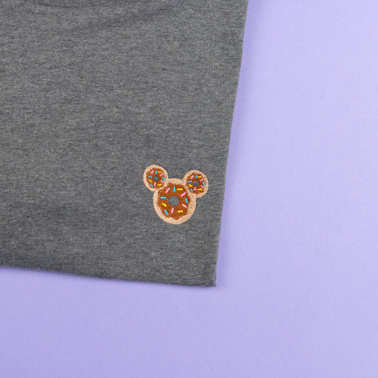 Sample - Mickey Donut Grey T-Shirt