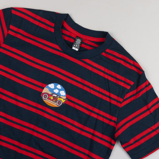 Sample - Cars Embroidered Stripe T-Shirt