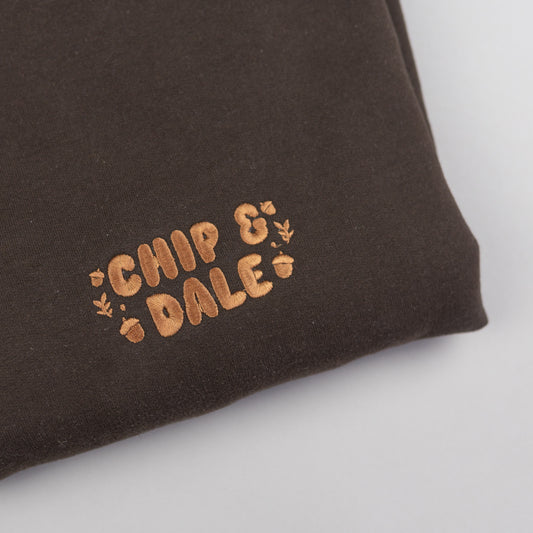Sample - Chip & Dale Dark Brown Embroidered Jumper