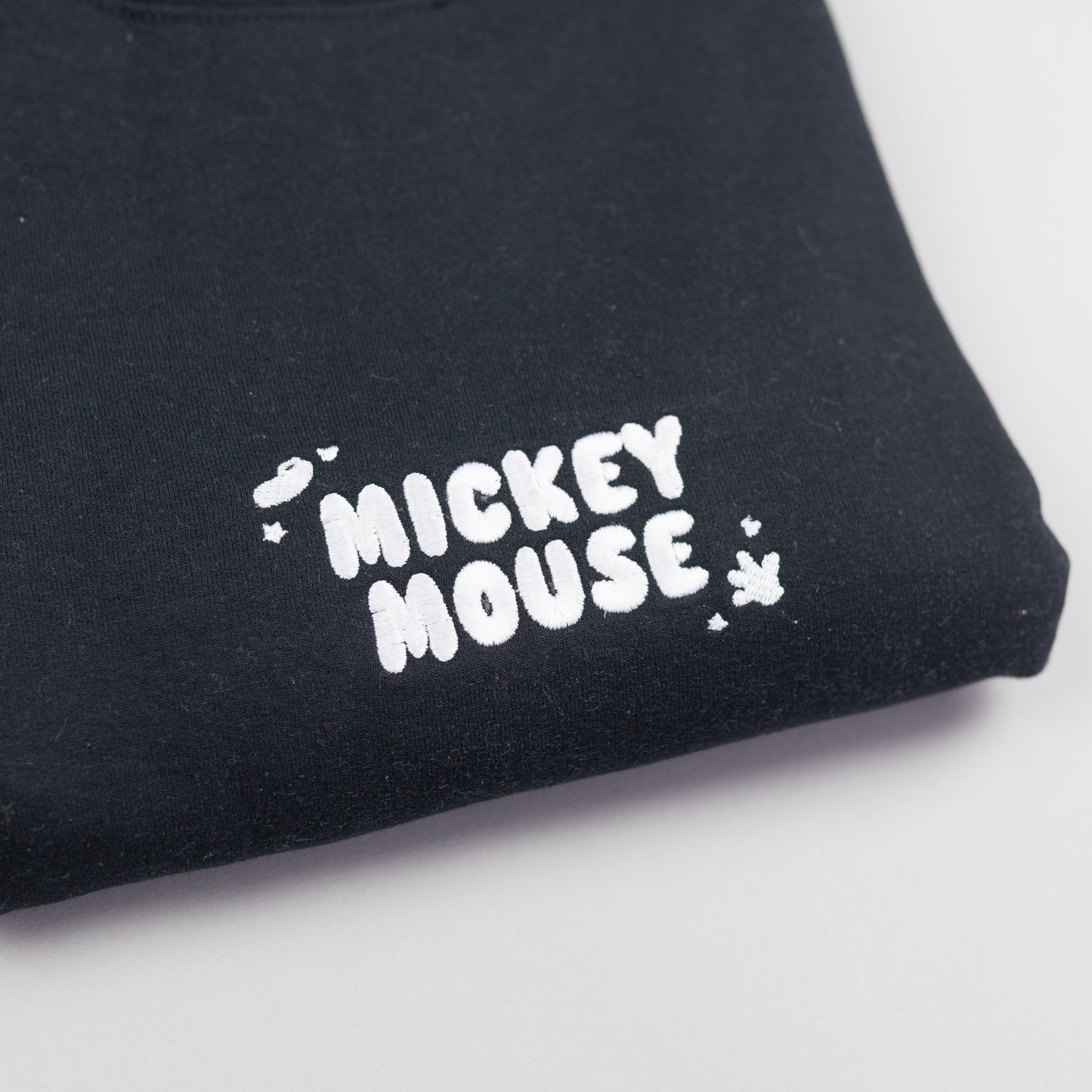 Sample - Mickey Black/White Embroidered Jumper