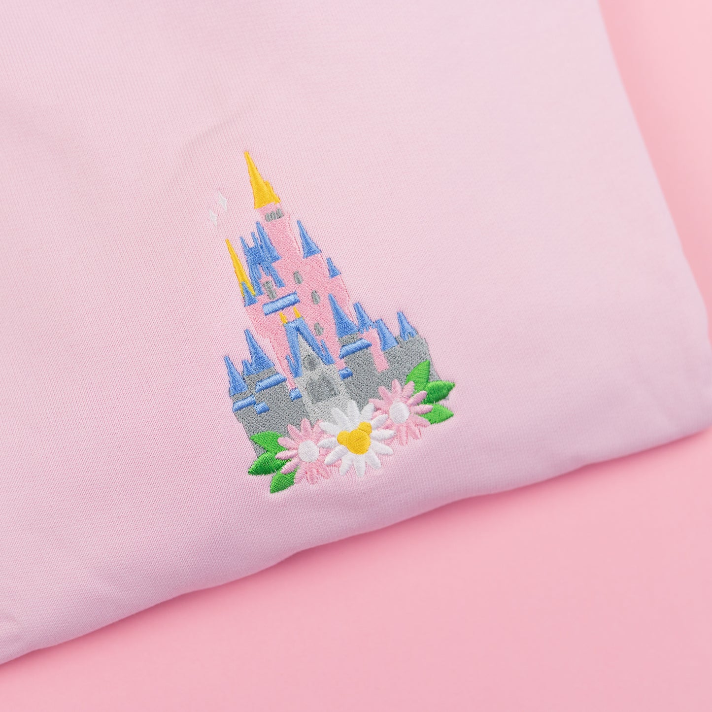 Sample - WDW Floral Pink Embroidered Jumper