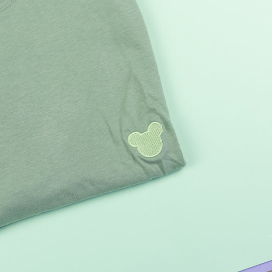 Sample - Minimal Mickey Green Oversize T-Shirt