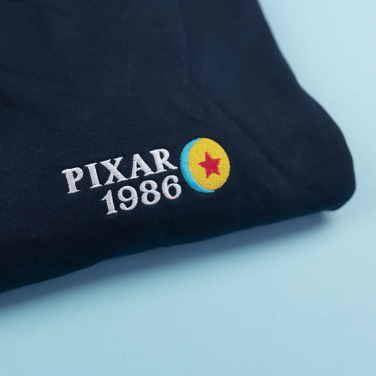 Sample - Pixar 1986 Navy Embroidered Jumper