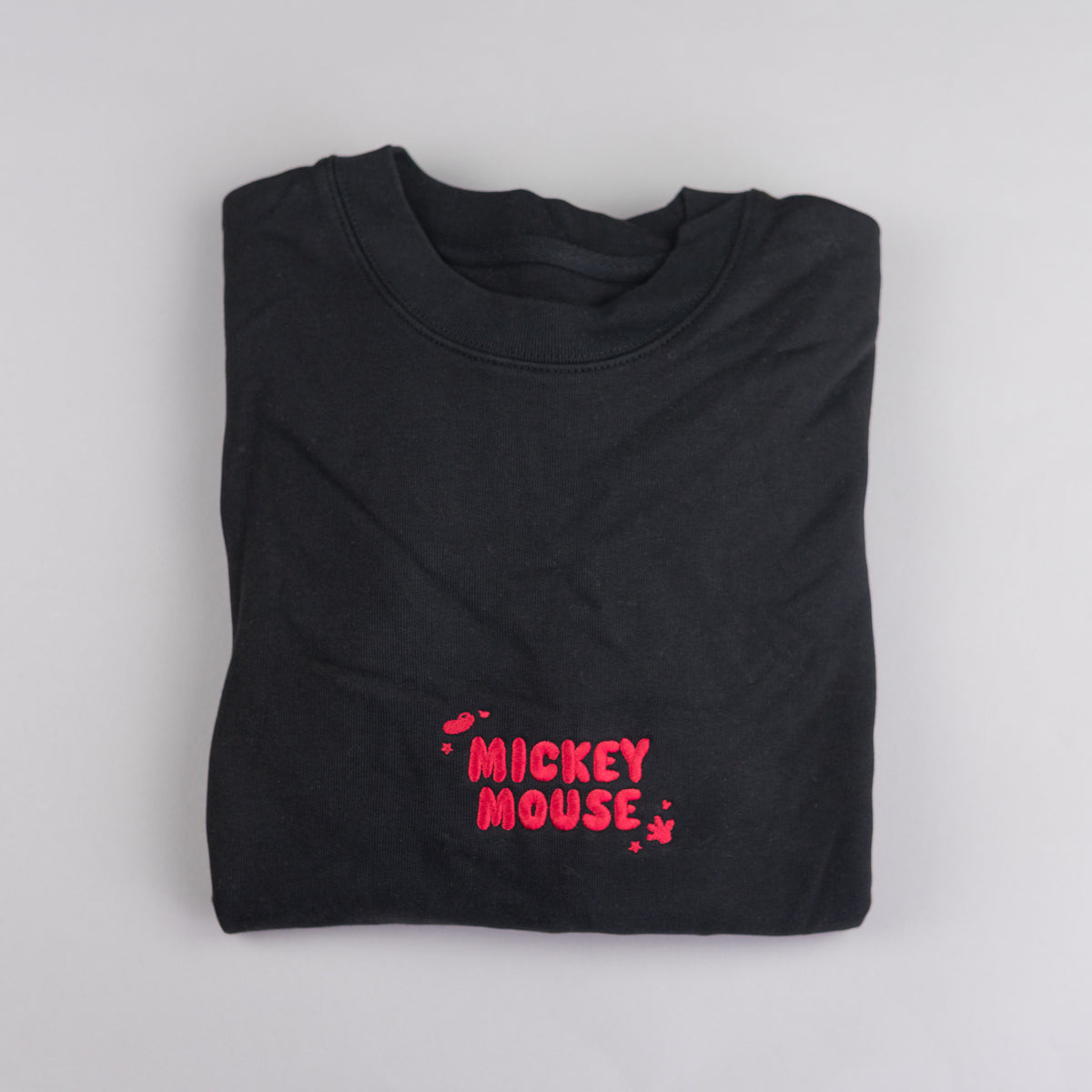 Sample - Mickey Black/Red Embroidered Jumper - Medium