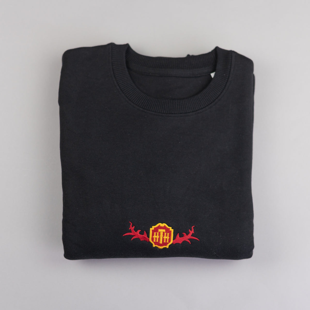 Sample - Tower Of Terror Embroidered Black Jumper - XL