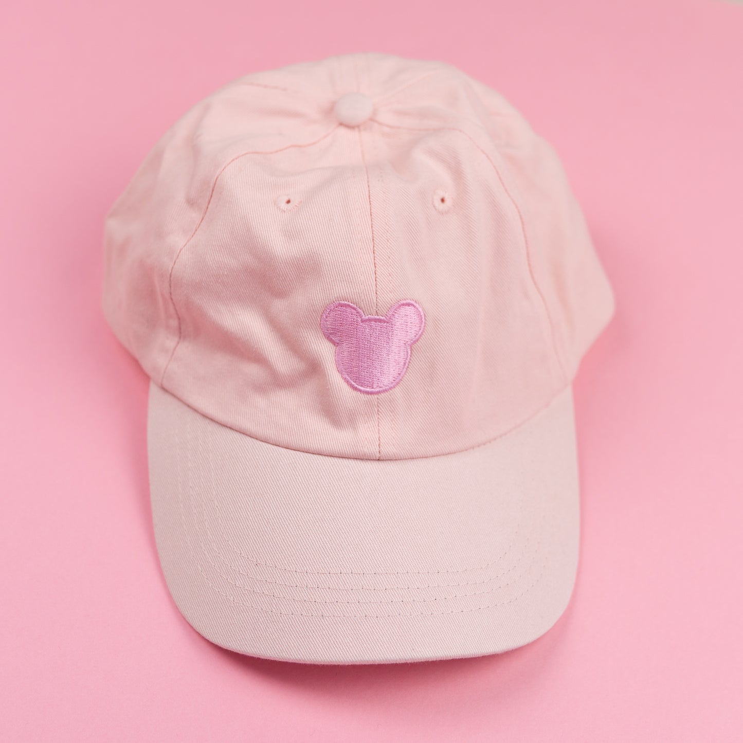 Sample - Minimal Mickey Light Pink Baseball Cap