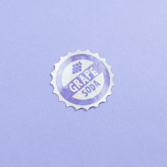 Grape Soda UP! Vinyl Sparkly Stickers