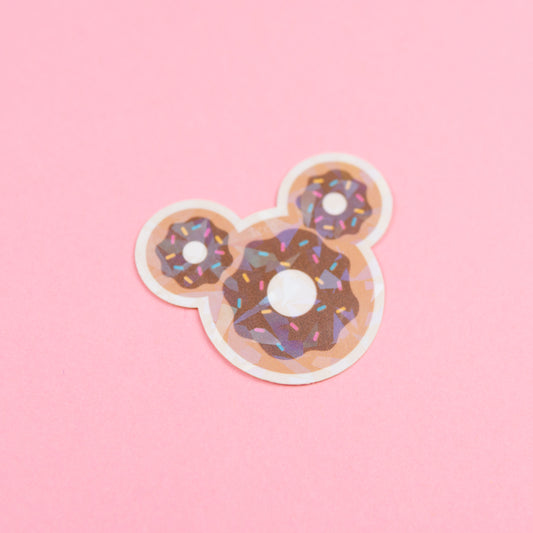 Mickey Classic Donut Vinyl Sparkly Stickers