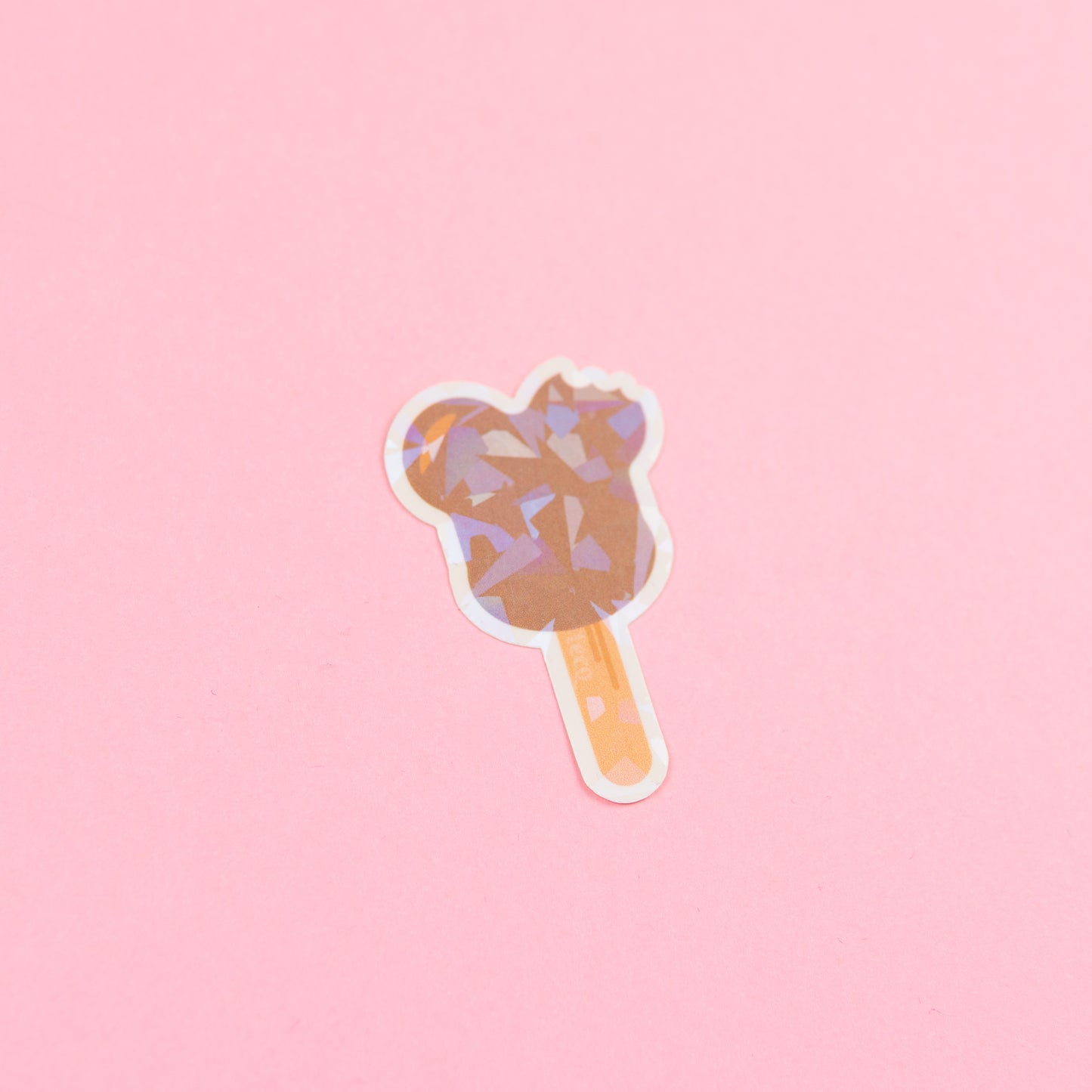 Mickey Ice Cream Vinyl Sparkly Stickers