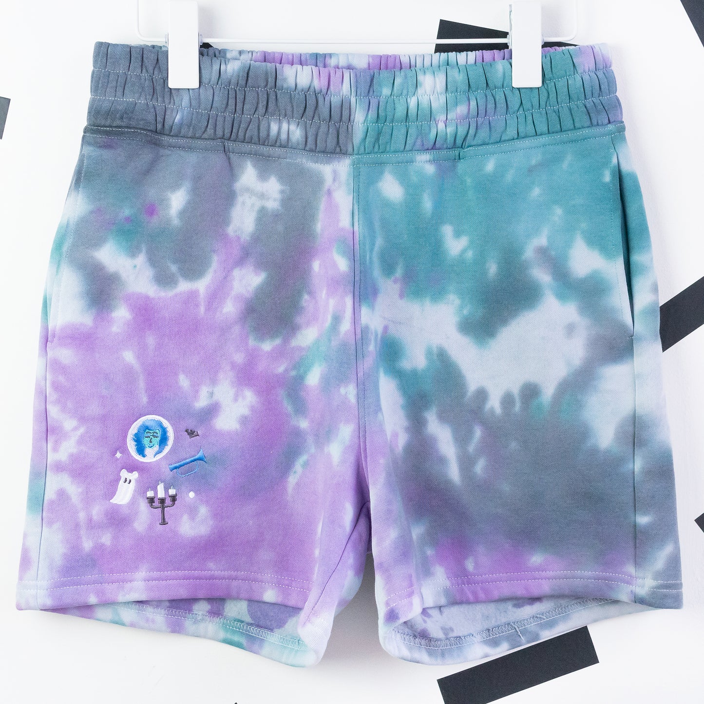 Phantom Manor Embroidered Tie Dye Shorts