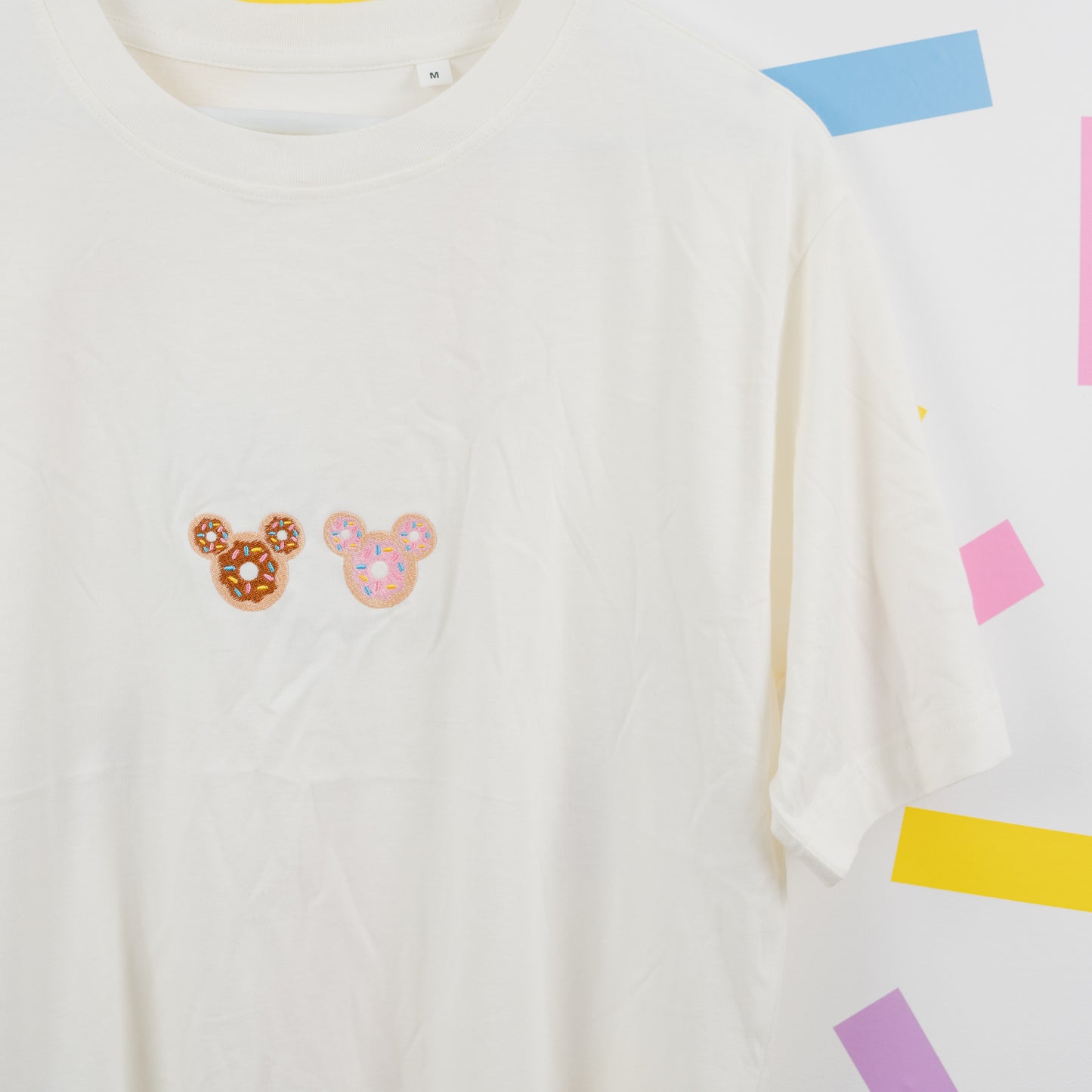 Sample - Mickey Donuts Oversize Natural Tee