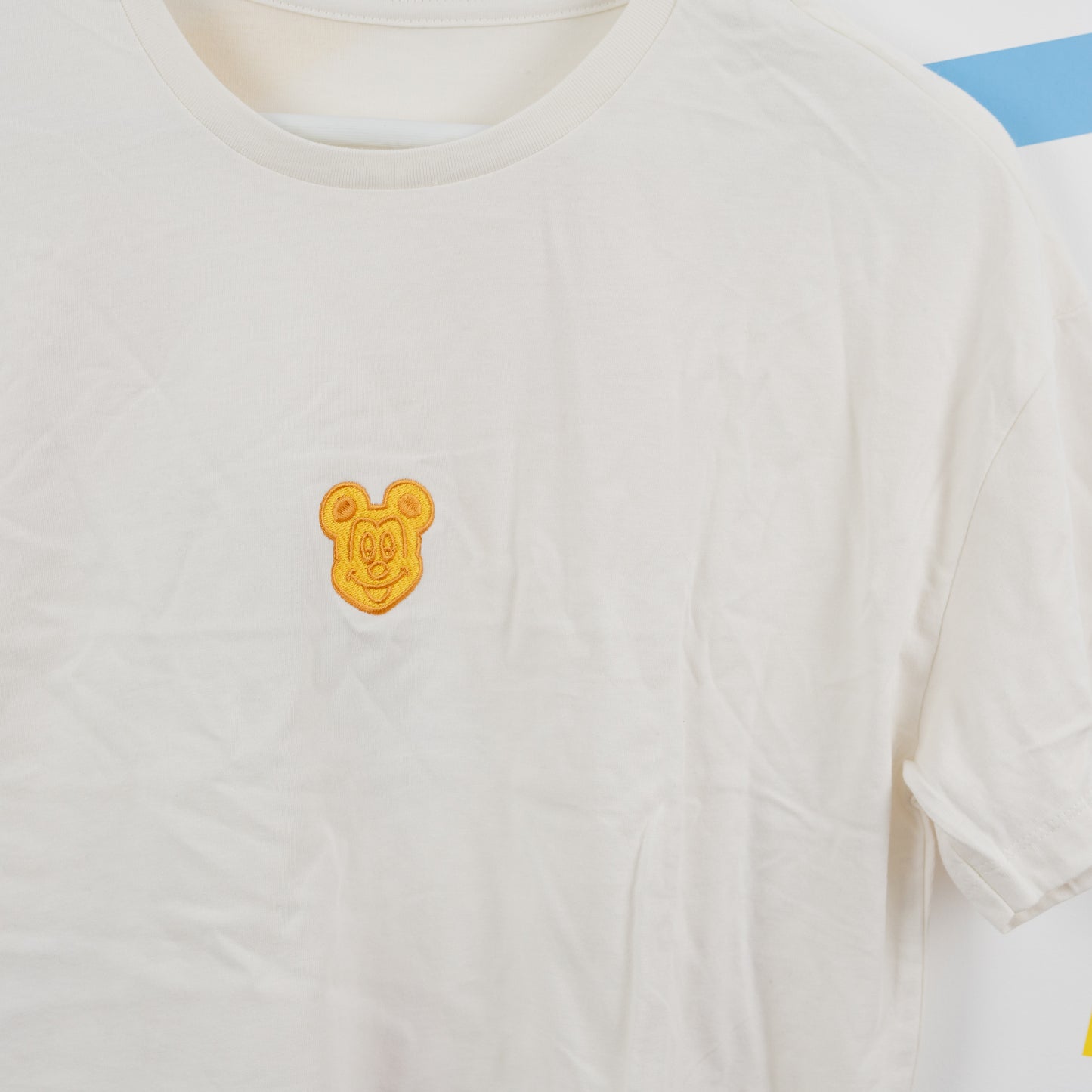 Sample - Mickey Waffle Natural Women's Crop T-Shirt