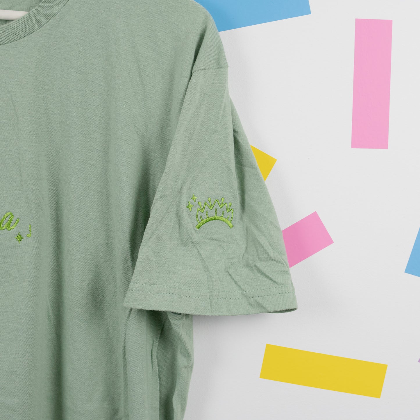 Sample - Tiana Embroidered Green T-Shirt