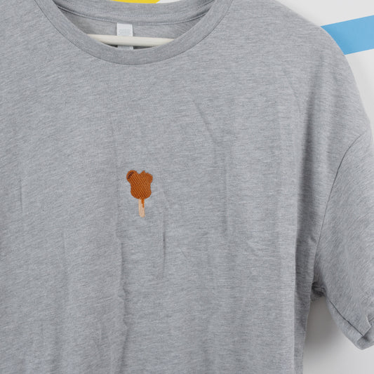 Sample - Mickey Ice Cream Grey Women's Crop T-Shirt