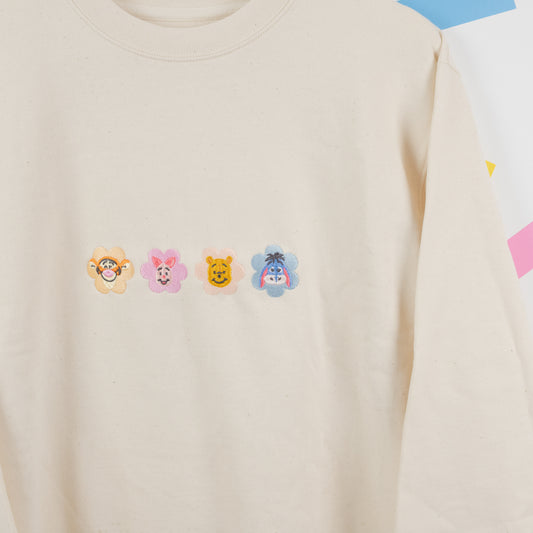 Sample - Winnie Flowers Cream Embroidered Jumper