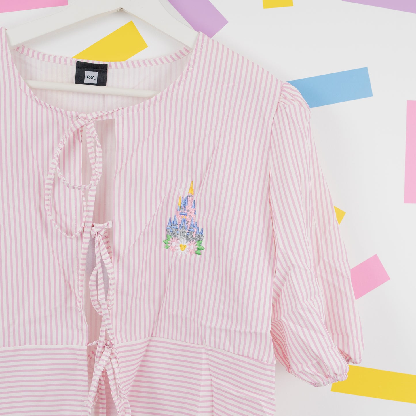Sample - WDW Floral Tie Stripe Shirt