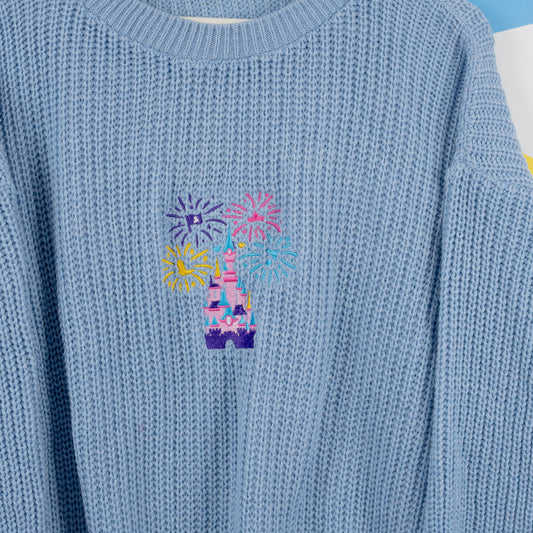 Sample - DLP Fireworks Knitted Blue Jumper