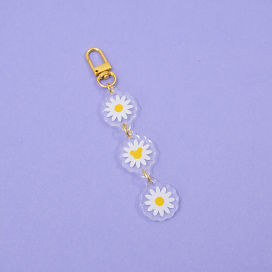 Mickey Daisy Floral Chain Keyring
