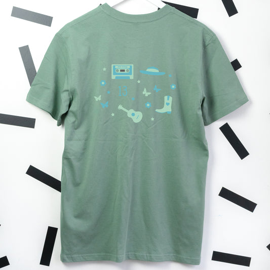 Debut Taylor Swift Embroidered Sage T-Shirt