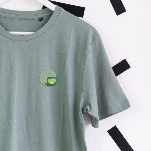 Disgust Embroidered T-Shirt - Green